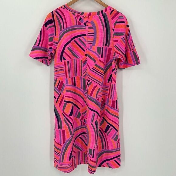 Fresh Produce Sundrenched Lorna T-Shirt Dress Flamingo Pink Women Small Pockets - Picture 3 of 6